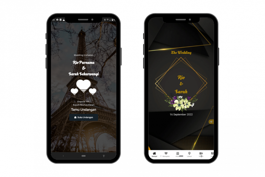 Eiffel Tower Wedding Invitation